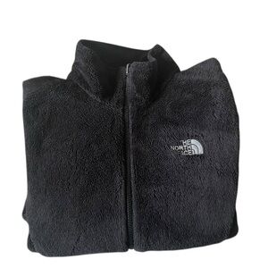 The North Face Black Sherpa Fleece Jacket with Logo Patch